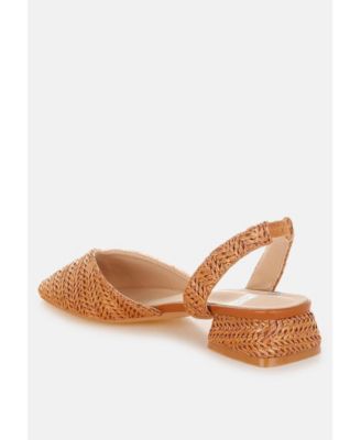 Womens Kinjay Pointy Toe Slingback Sandals