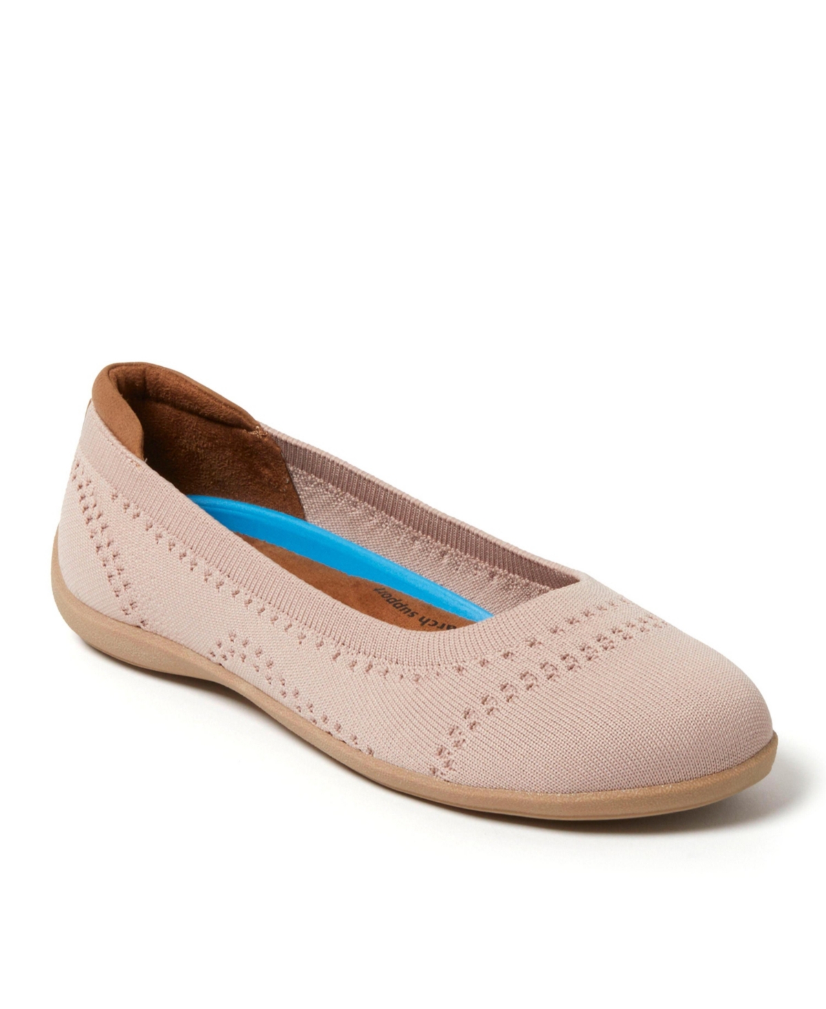 Women's Misty Ballet Flat Lightweight Slip Ons - Olive 2