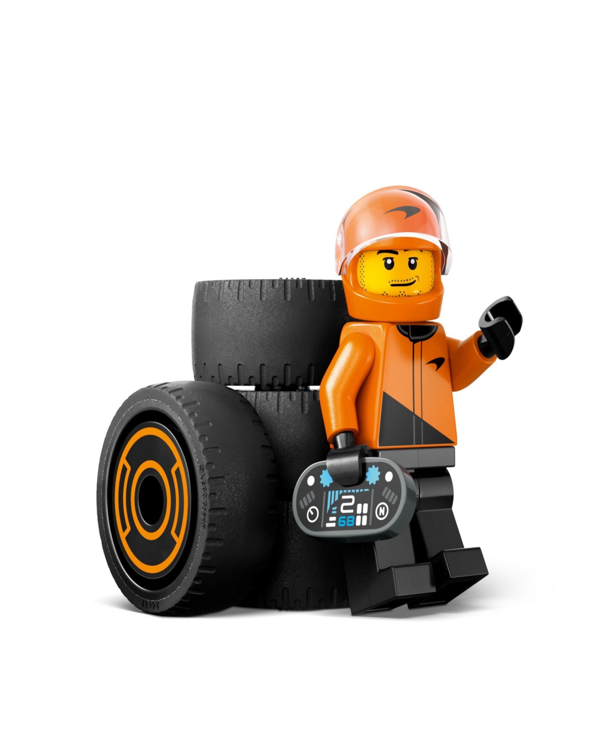 Lego City F1 Driver With Mclaren Race Car Building Toy 60442, 86 Pieces In Multi Color