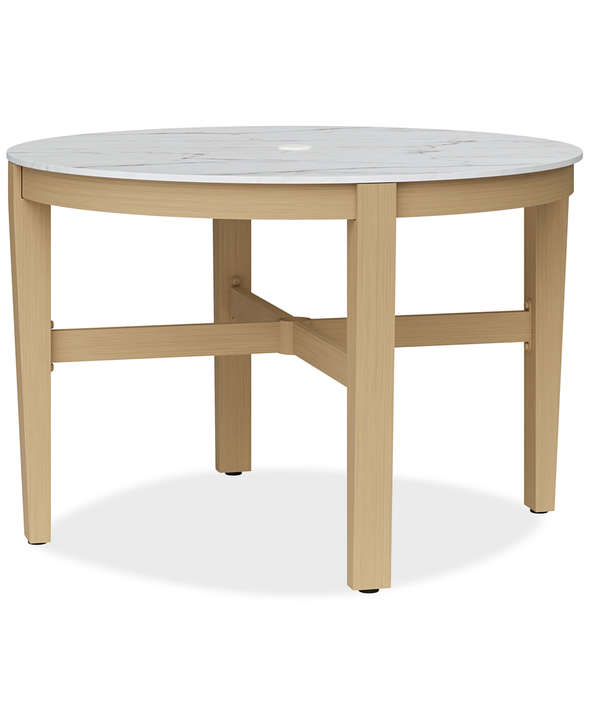 Agio Reid Outdoor Dining Round Table In Beige