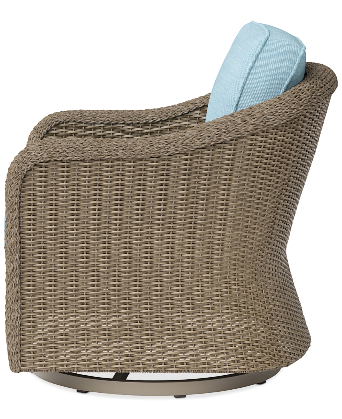 Agio Sonetta Outdoor Swivel Chair In Spa Light Blue