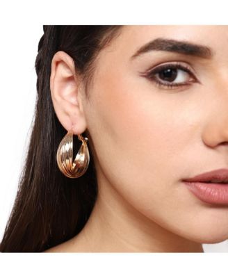 Swirl Hoop Earrings