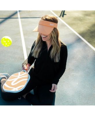 Women's Adjustable Band Sport Visor - Light Orange