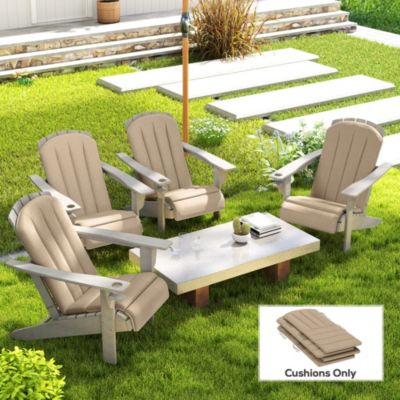 4PCS Adirondack Chair Cushion, Outdoor Chair Cushions,