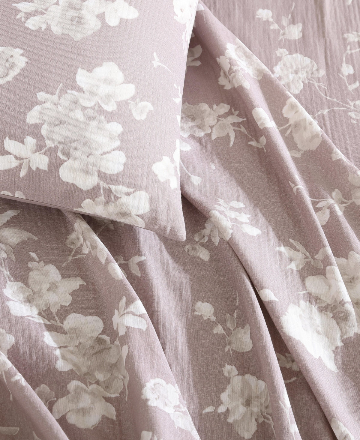 Calvin Klein Spring Branches Cotton Jacquard 3-pc. Comforter Set, King In Mauve Pink