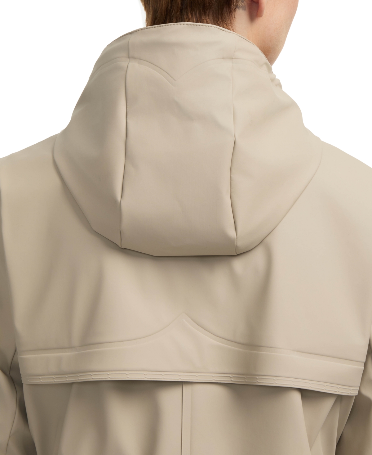 Hunter Women's Rubberized Water-repellent Short Rain Jacket In Wheat