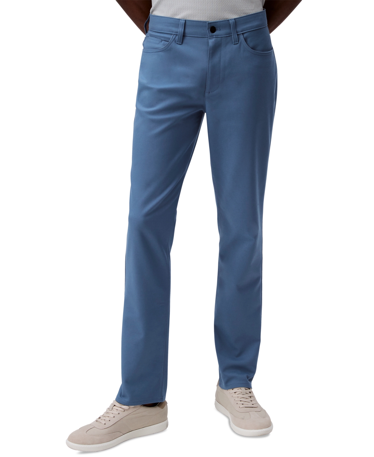 Calvin Klein Men's Ck Move 365 Slim-fit Performance Stretch Pants In Bluefin
