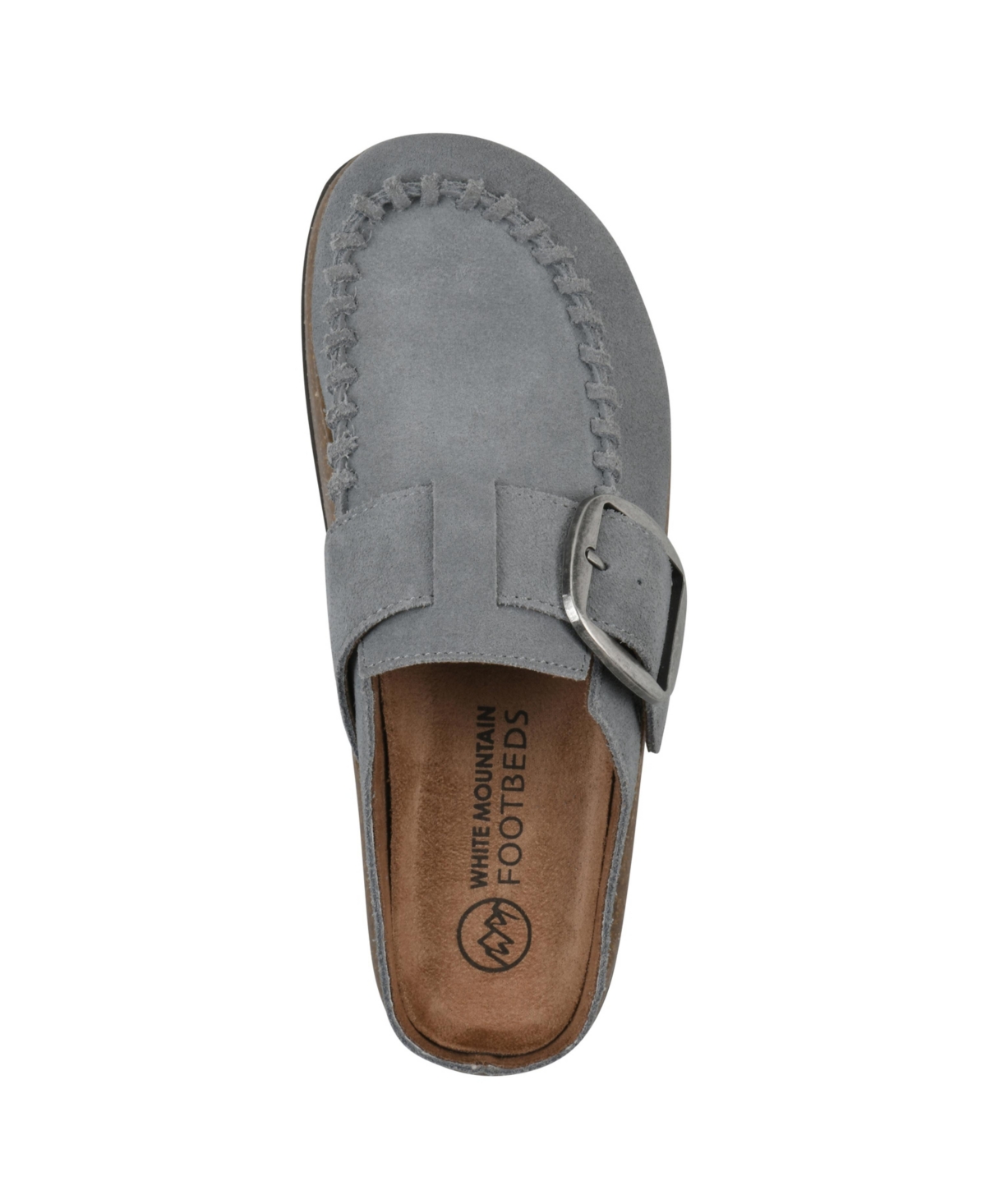White Mountain Women's Bayberry Round Toe Mules In Blue Raspberry Suede
