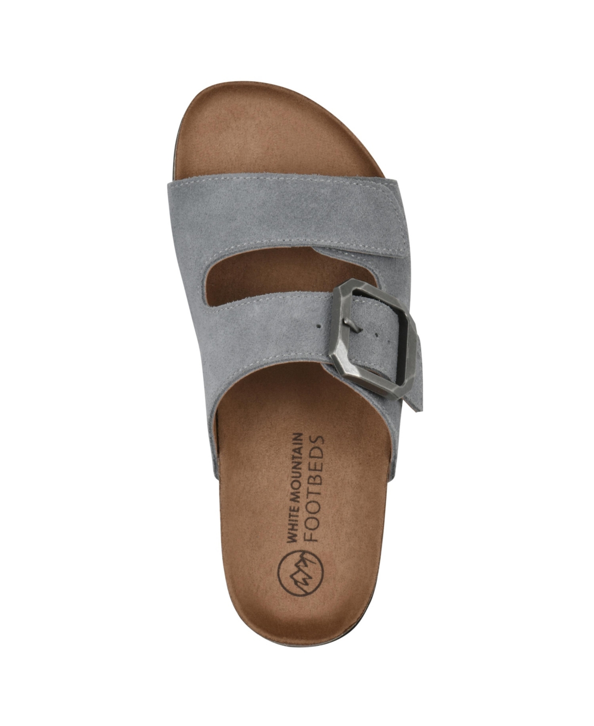 White Mountain Women's Hayloft Round Toe Flat Sandals In Blue Raspberry Suede
