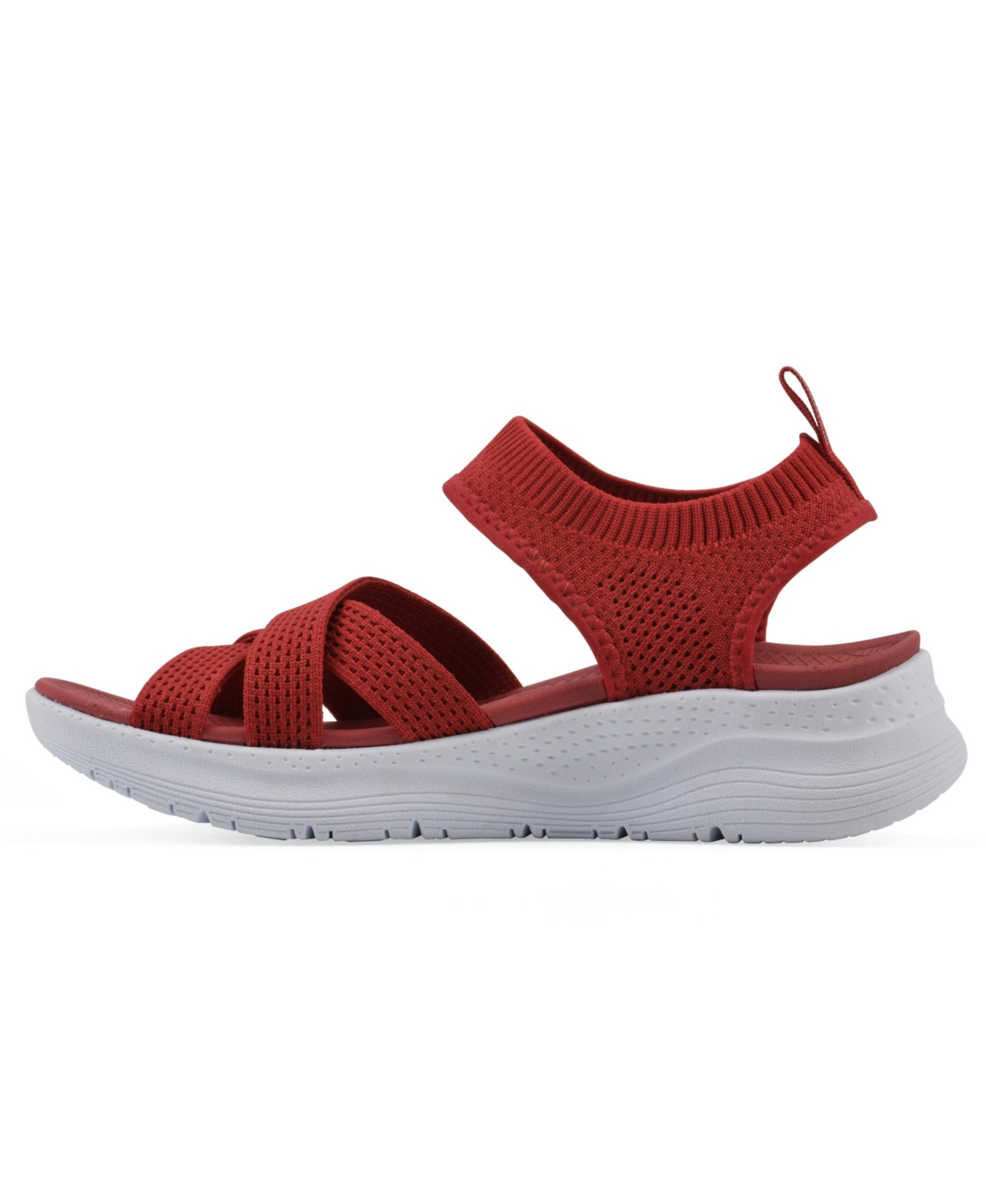 White Mountain Women's Charry Round Toe Flat Sandals