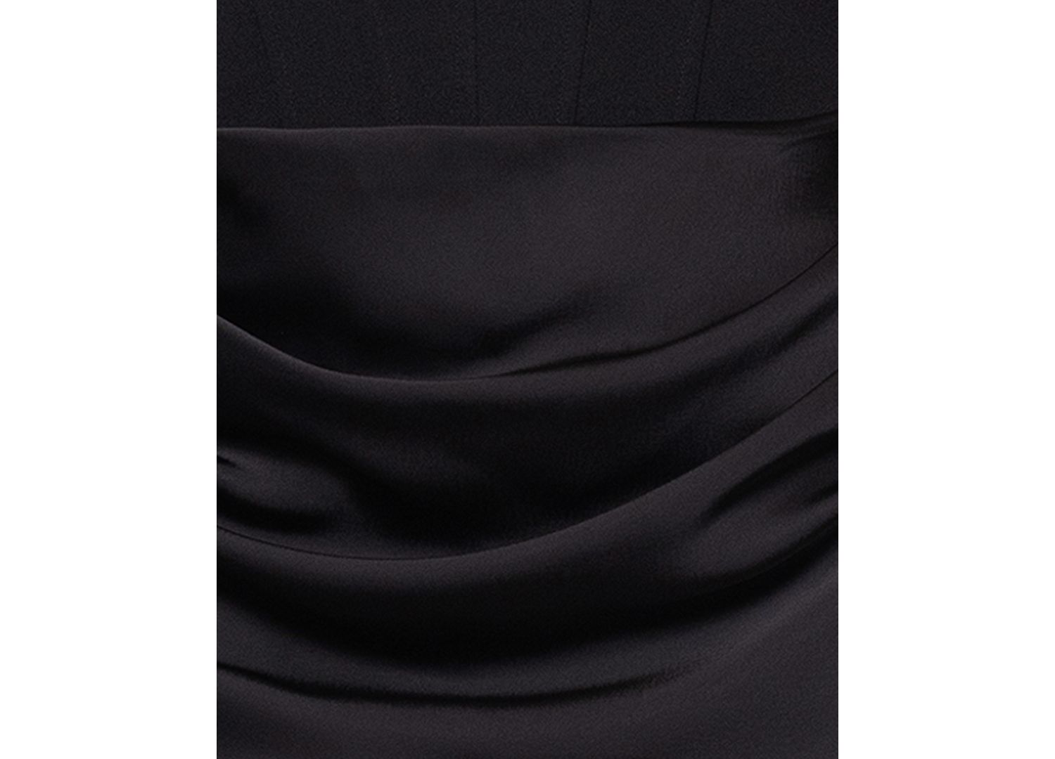 Women's Mixed-Media Strapless Corset Gown