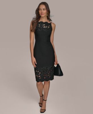 【Donna Karan New York】Lace-Trim Sheath Dress Donna Karan New York Women's Lace-Trim Sheath Dress | Arden Fair