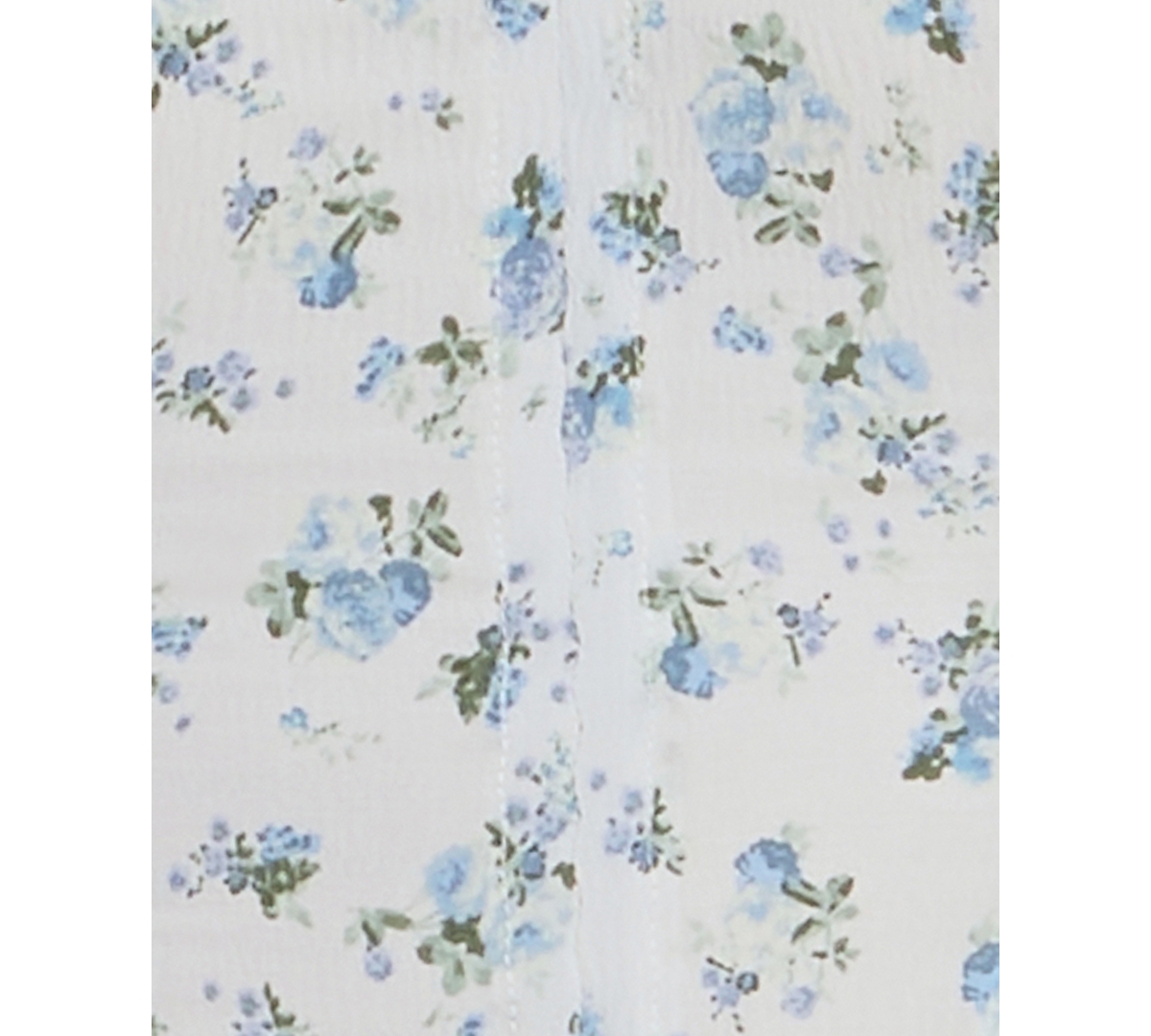 Bcx Juniors' Floral Print Bubble Hem Sleeveless Fit & Flare Dress In Green,blue,white