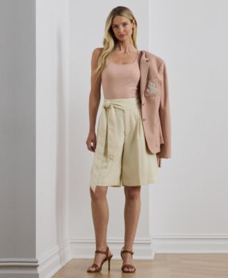 Lauren Ralph Lauren - Women's Pleated Georgette Wide-Leg Shorts