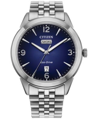 Citizen - Men's Classic Rolan Silver-Tone Stainless Steel Bracelet Watch 40.5mm