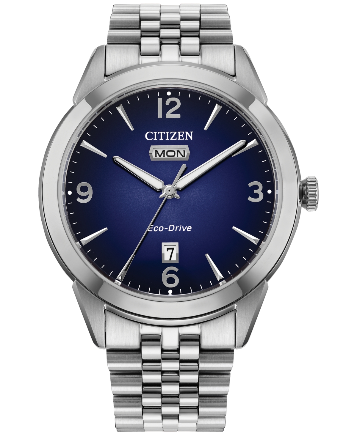 Men's Classic Rolan Silver-Tone Stainless Steel Bracelet Watch 40.5mm - Silver-tone