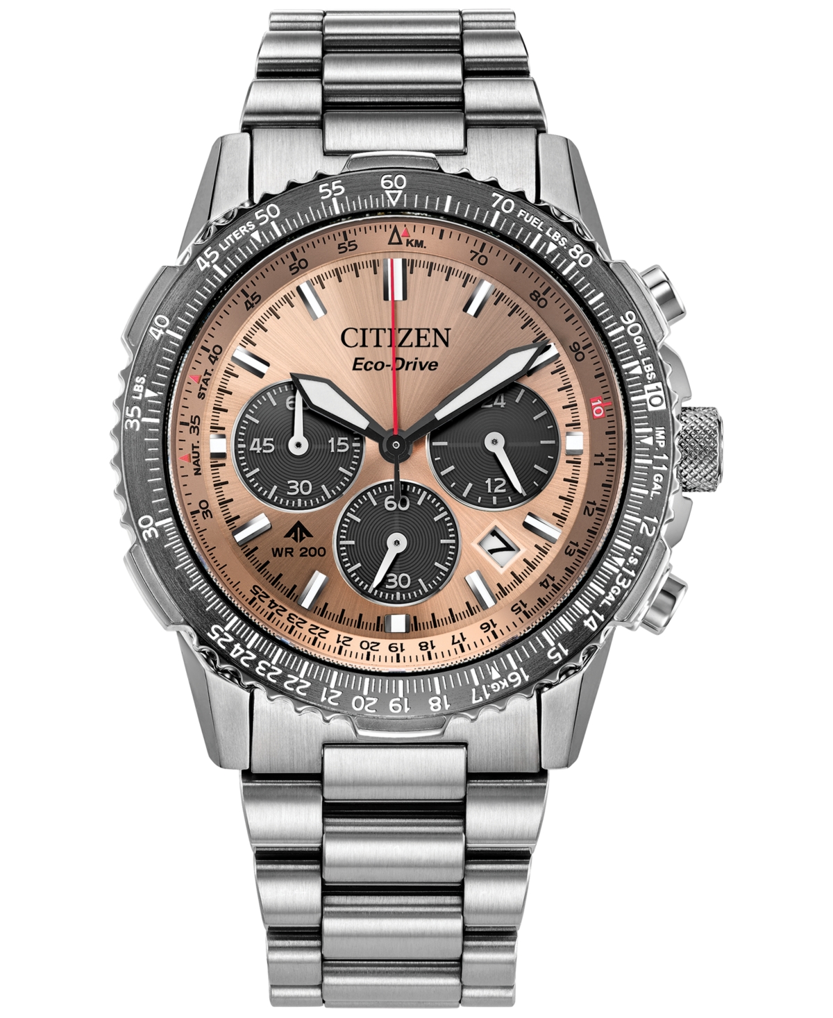 Men's Promaster Air Navihawk Silver-Tone Stainless Steel Bracelet Watch 40mm - Silver-tone