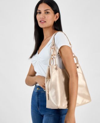 I.N.C. International Concepts - Trippii Champagne Pearlized Medium Tote