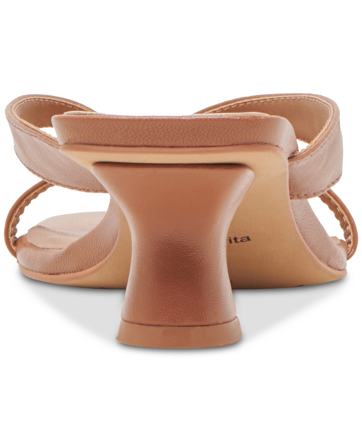 Dolce Vita Women's Gitel Crossband Slide High Heel Dress Sandals In Saddle Leather