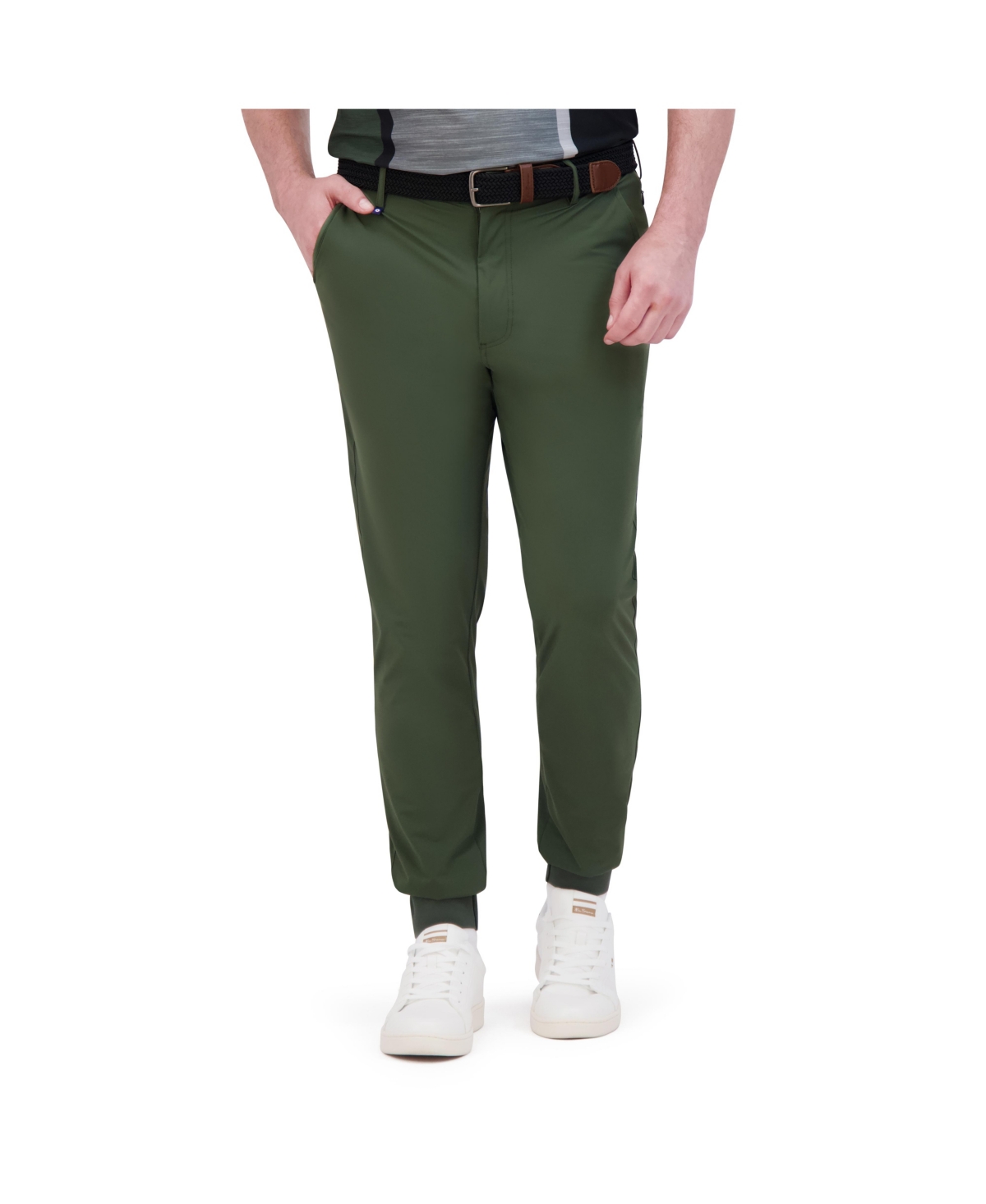 Ben Sherman Men's Sport 4way Stretch Tech Jogger Pants In Olive
