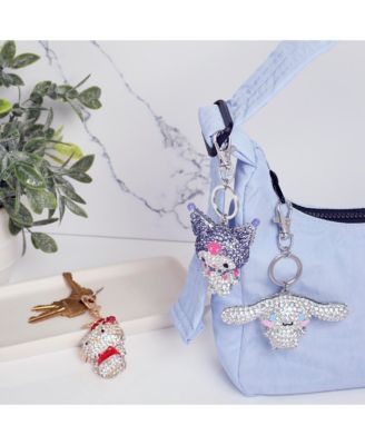 Cinnamoroll Crystal-Embellished Keychain Travel Bag Charm