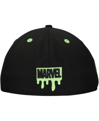 Men's Green Goblin Black Spider-Man Radioactive Glow in the Dark Fitted Hat