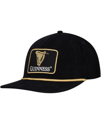 Men's Black Guinness Golfer Adjustable Hat