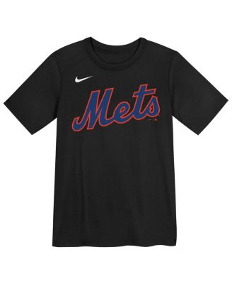 Big Boys and Girls Juan Soto Black New York Mets Name Number T-Shirt