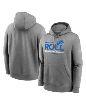 Nike - Men's Heather Gray Detroit Lions 2024 NFC North Division Champions Locker Room Trophy Collection Pullover Hoodie