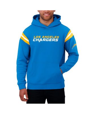 Darius Rucker Collection by Men's Powder Blue Los Angeles Chargers Football Washed Pullover Hoodie