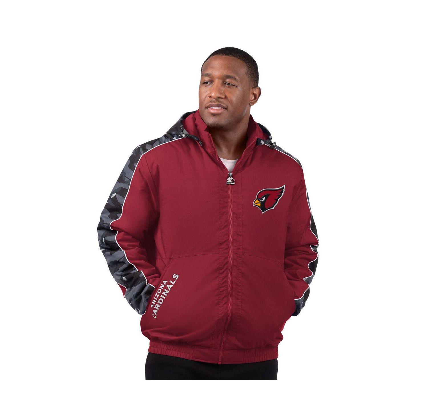 Men's Cardinal Arizona Cardinals Thursday Night Gridiron Full-Zip Jacket