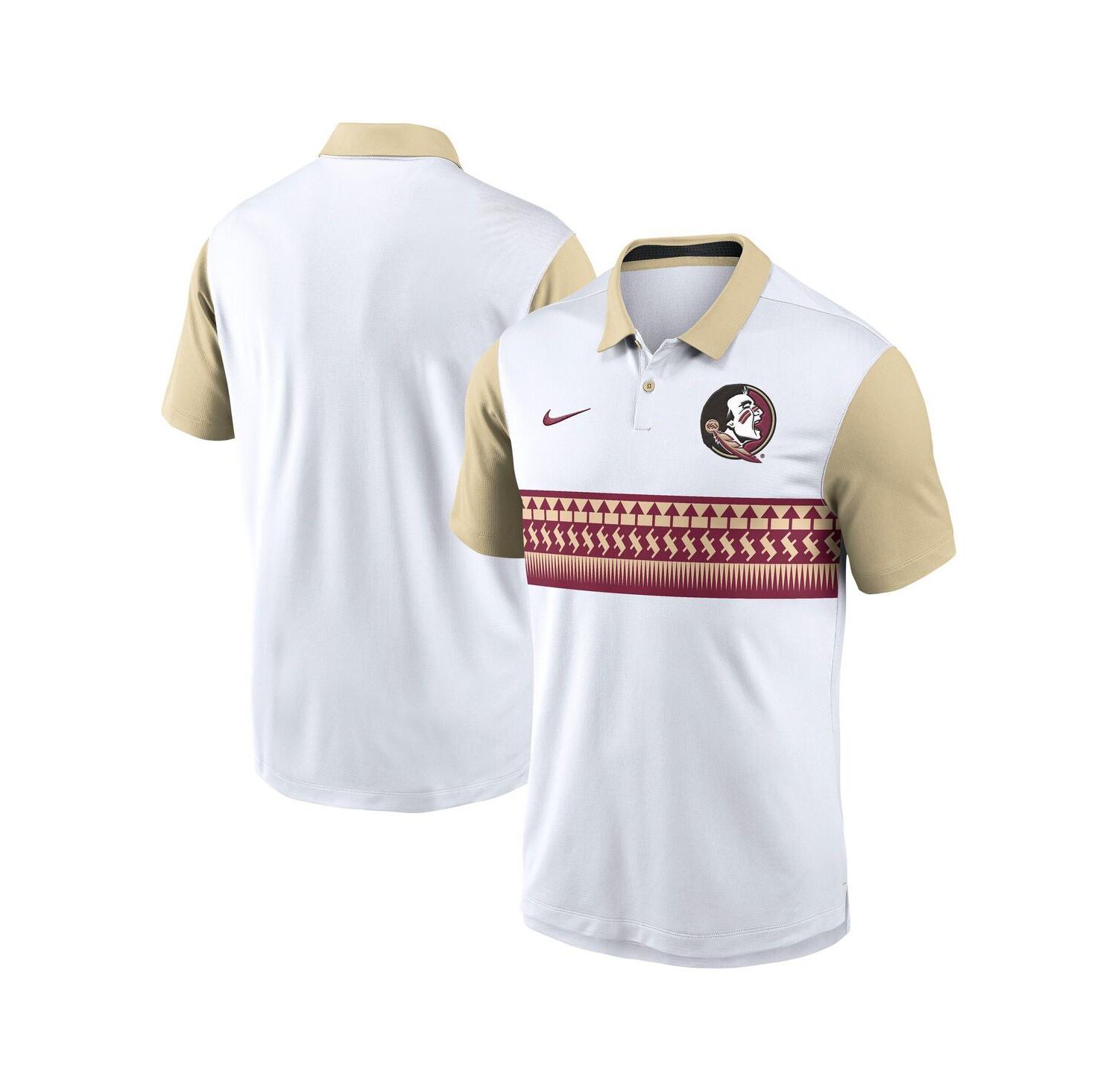 Men's White Florida State Seminoles Vapor Performance Polo