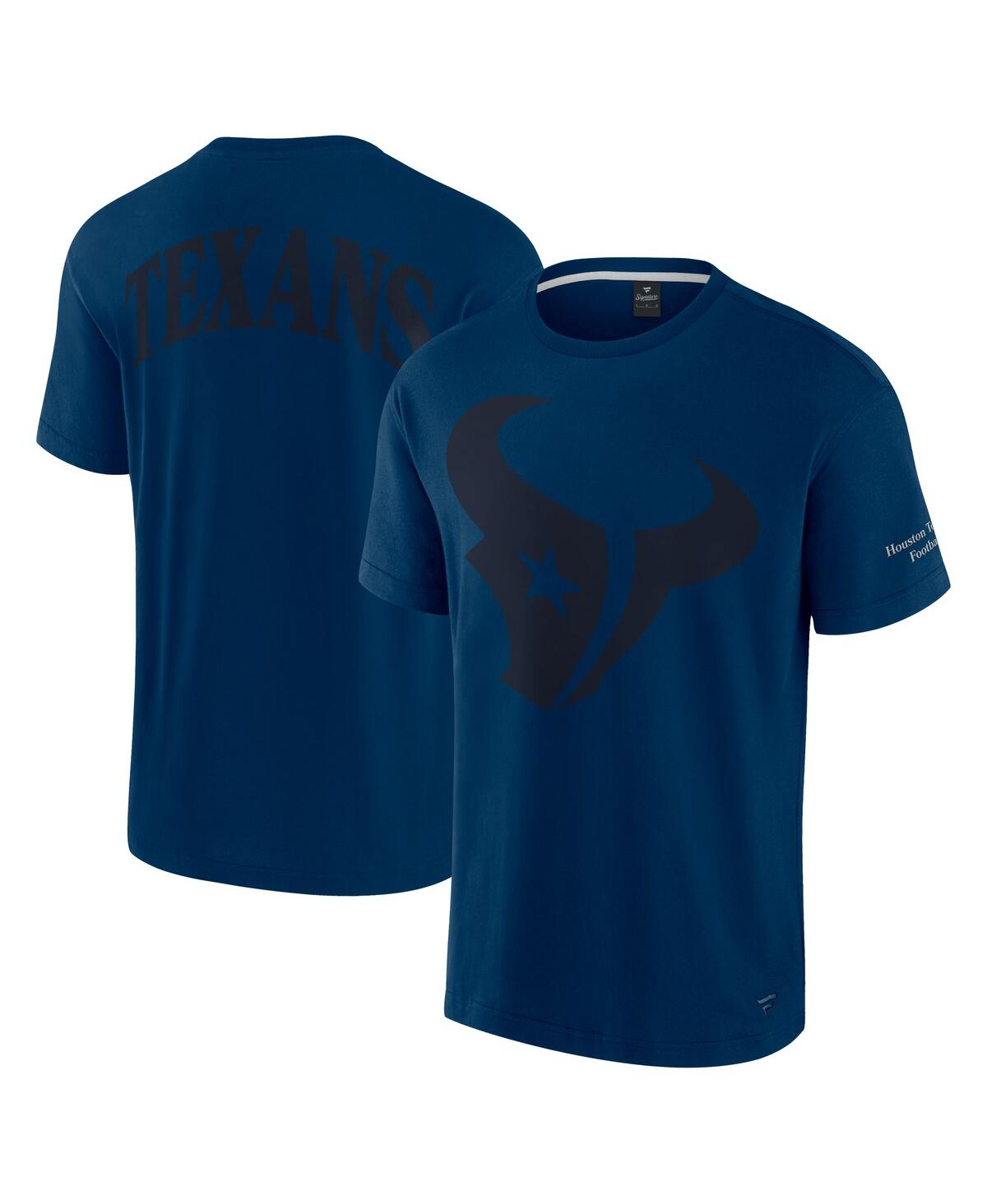Fanatics Men's And Women's Navy Houston Texans Elements Iconic T-shirt In Navy