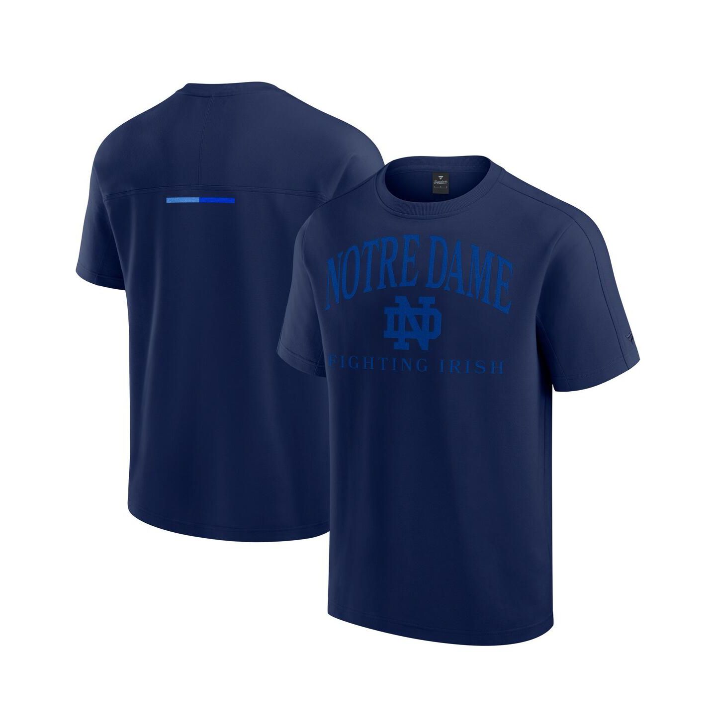 Мужская футболка Fanatics Navy Notre Dame Fighting Irish Flex Tri-Blend — фото 1