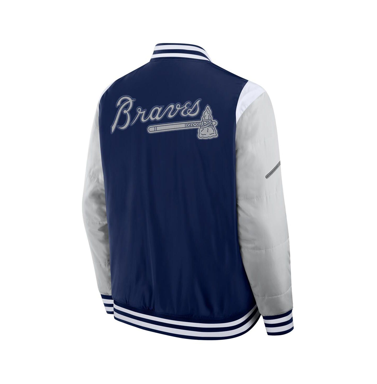 Мужская куртка Fanatics Navy Atlanta Braves Elements Elite Full-Snap — фото 3