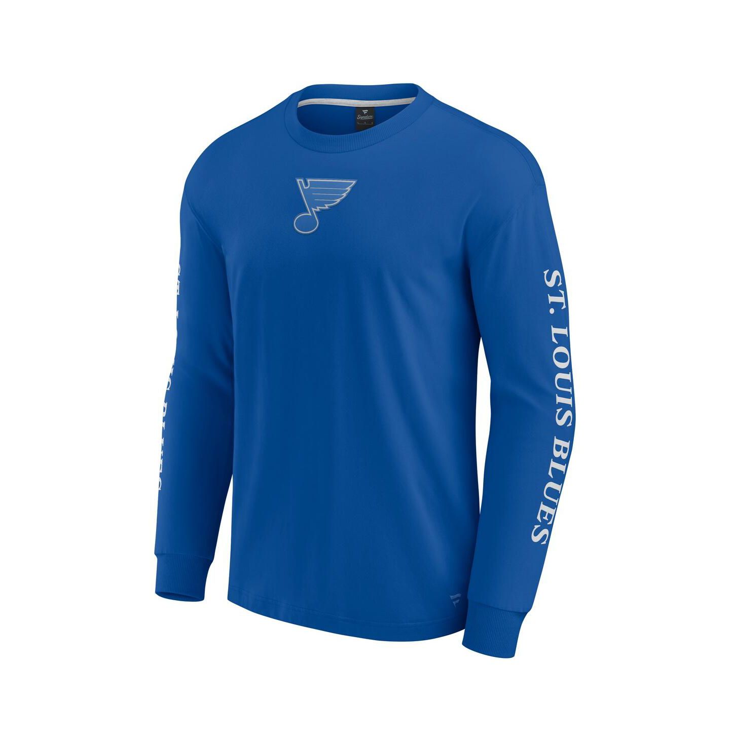 Мужская футболка Fanatics Blue St. Louis Blues Elements Strive Long Sleeve — фото 3