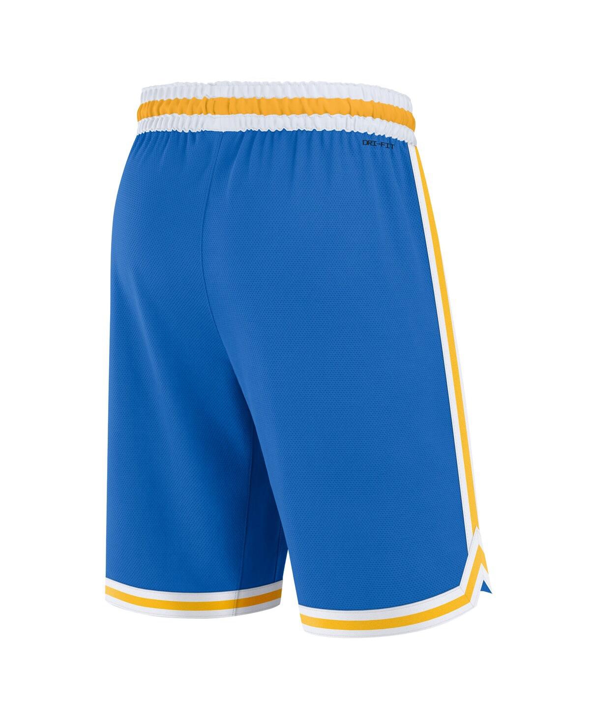 JORDAN MEN'S BLUE UCLA BRUINS ROAD REPLICA PERFORMANCE BASKETBALL SHORTS 
