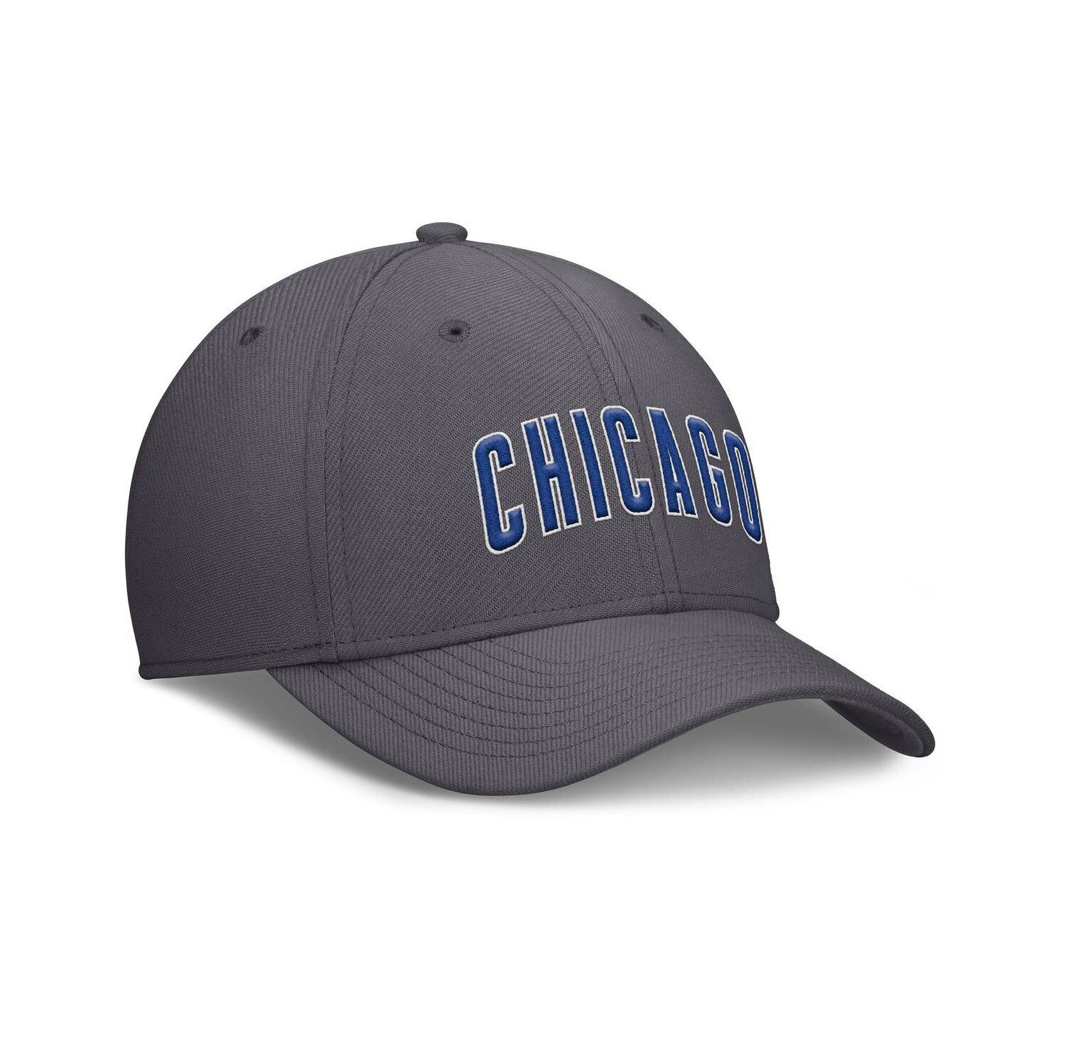 Men's Gray Chicago Cubs Swoosh Performance Flex Hat