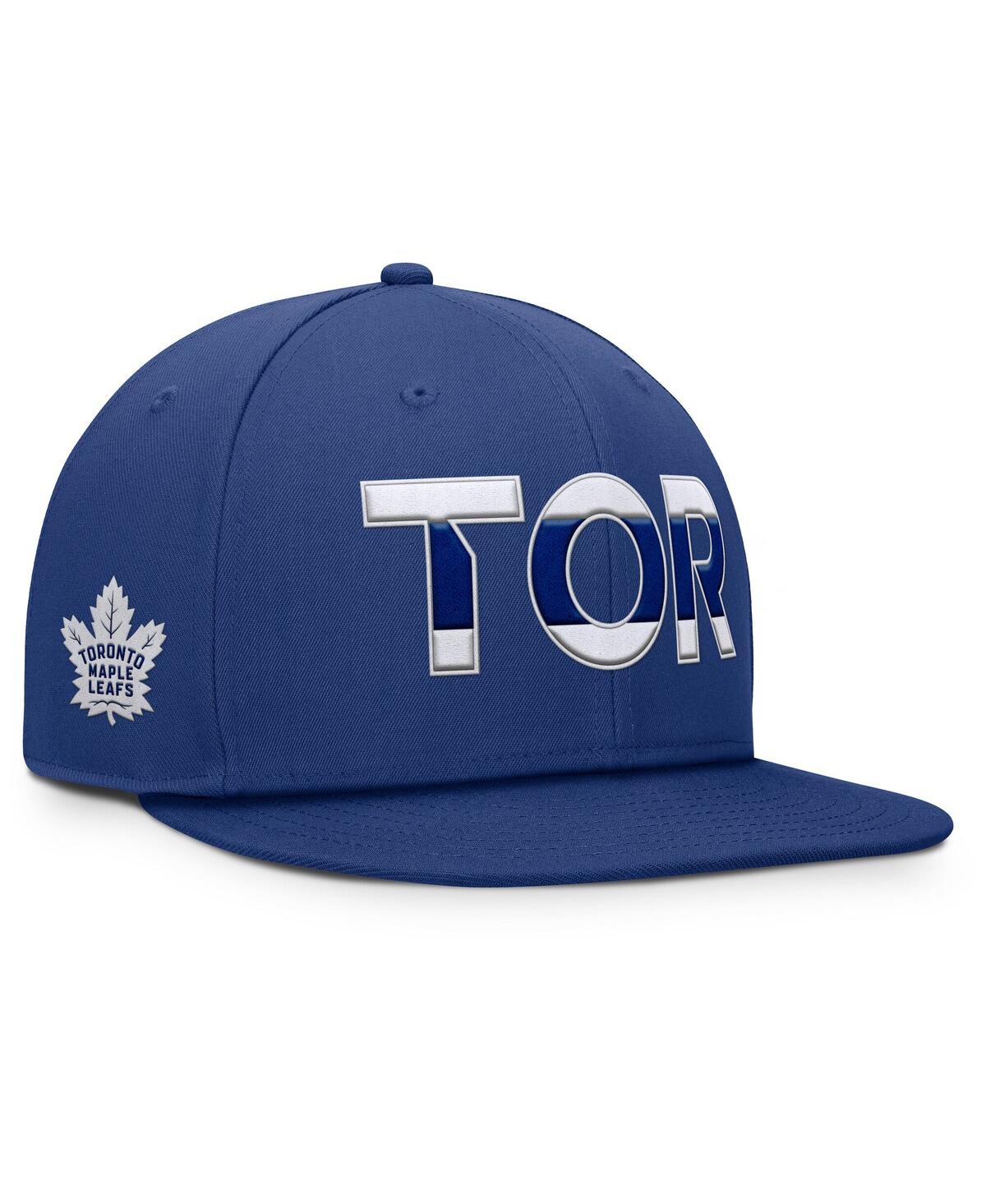 Fanatics Men's Blue Toronto Maple Leafs Authentic Pro Rink Snapback Hat In Blue