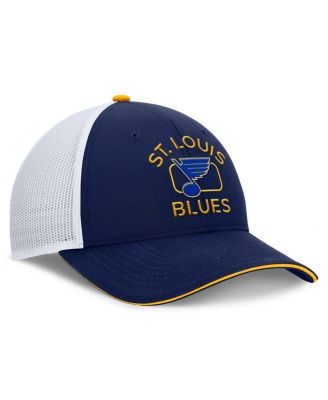 Men's Navy/White St. Louis Blues Authentic Pro Rink Trucker Hat