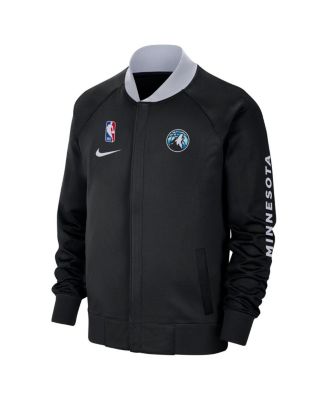 Men's Black Minnesota Timberwolves 2024/25 City Edition Authentic Showtime Performance Full-Zip Jacket