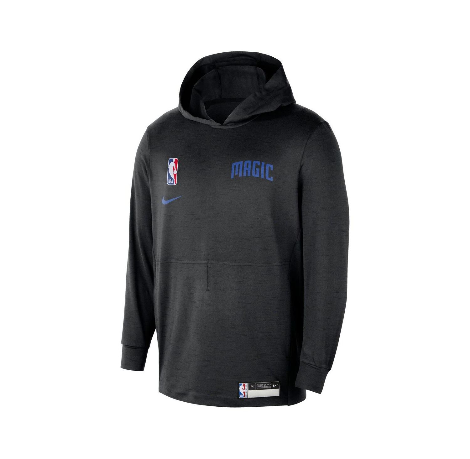 Men's Black Orlando Magic 2024/25 On-Court Authentic Practice Yoga Restore Lightweight Pullover Hoodie