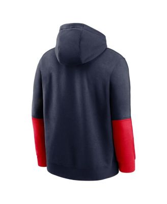 Men's Navy/Red Arizona Wildcats 2024 Sideline Club Pullover Hoodie