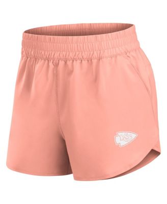 Women's Coral Kansas City Chiefs Front Office Woven Shorts
