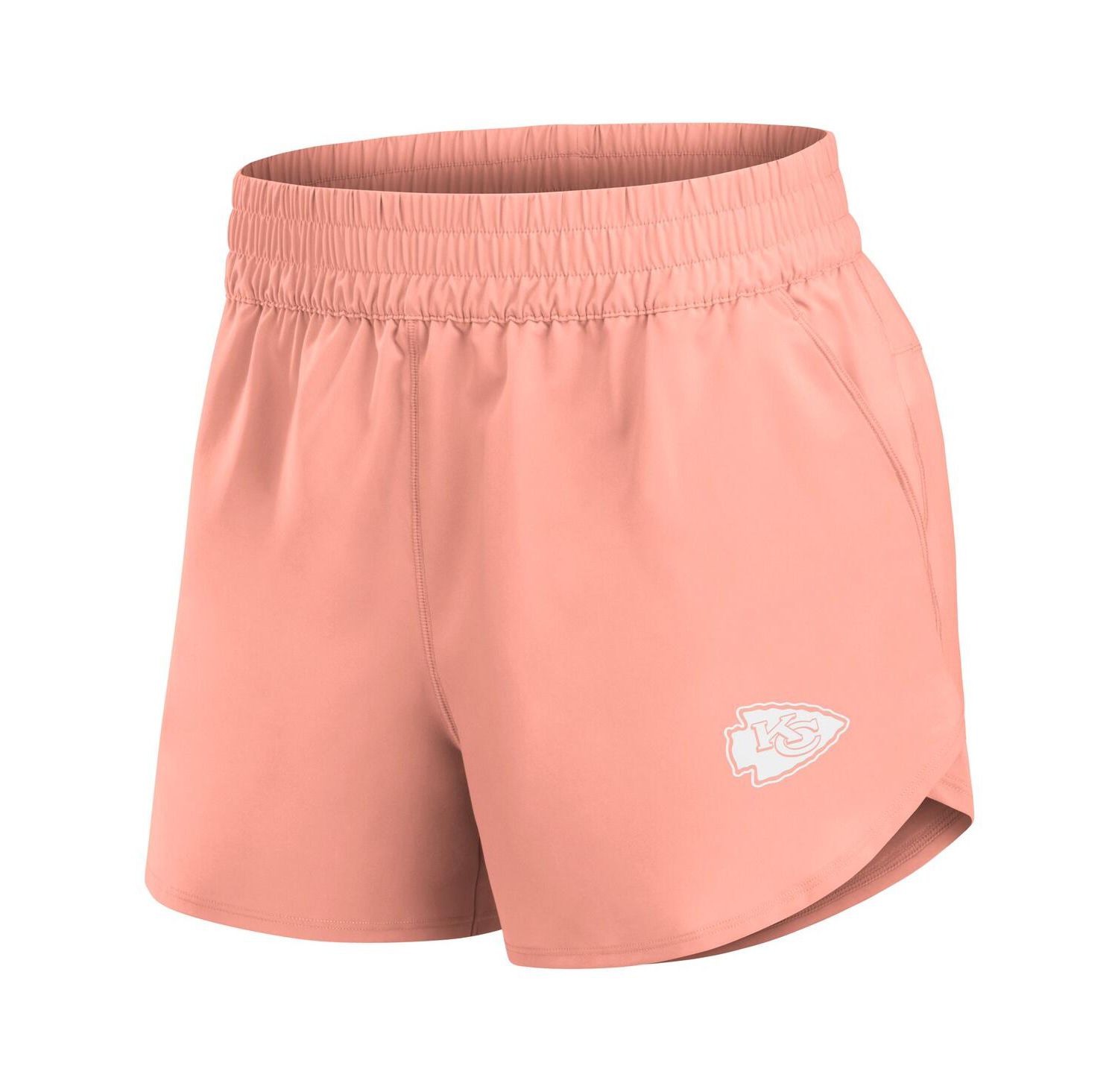 Women's Coral Kansas City Chiefs Front Office Woven Shorts