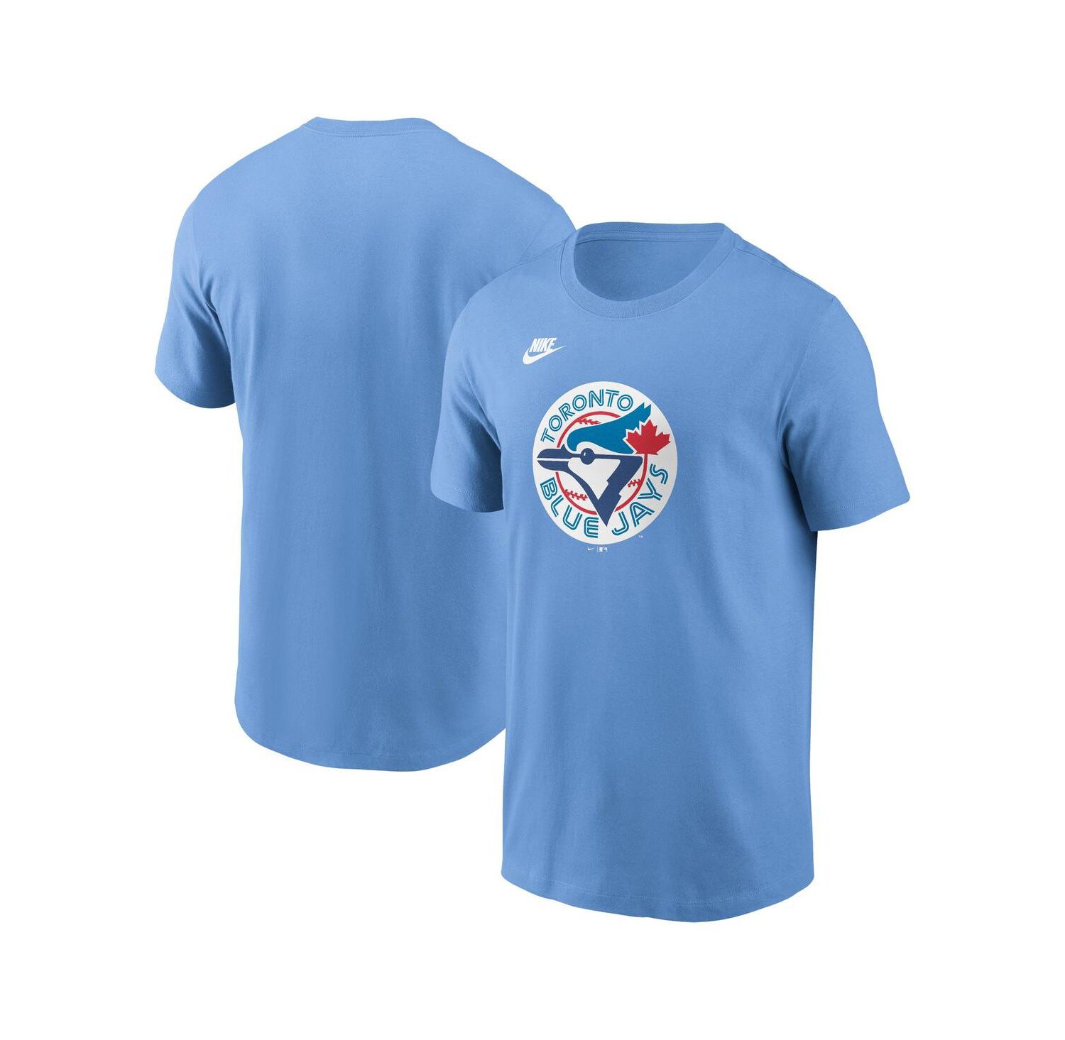 Men's Powder Blue Toronto Blue Jays Cooperstown Collection Team Logo T-Shirt