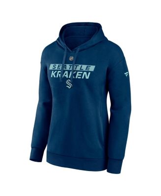 売れ筋商品|||ファナティクス カットソー トップス レディース Women's Navy Seattle Kraken Authentic Pro Core Primary Fleece Pullover Hoodie Navy Fanatics Women's Navy Seattle Kraken Authentic Pro Core