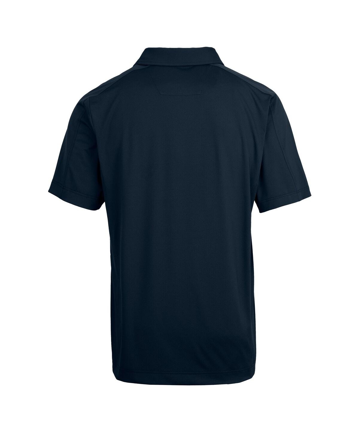 Cutter & Buck Men's Navy New York Yankees Prospect Textured Stretch Polo In Navy