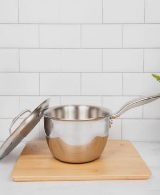 Titanium Series Fully Cladded 2-Quart Saucier with Lid
