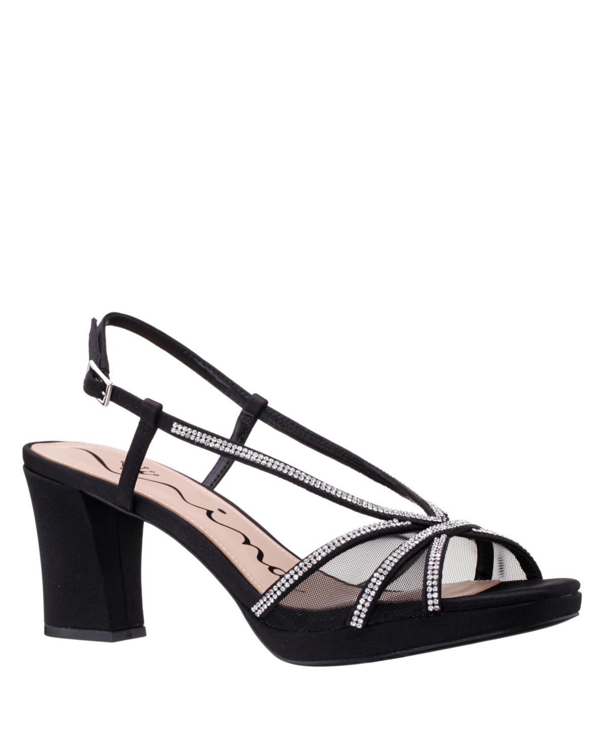 Nina Summer Slingback Platform Sandal In Black